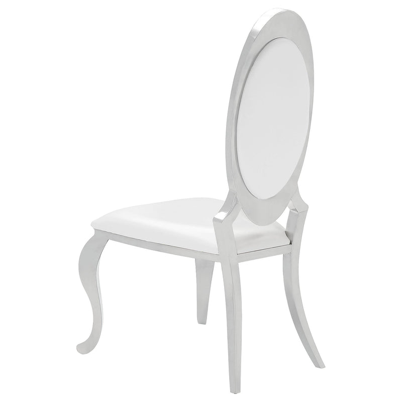 Antoine 7-piece Rectangular Glass Top Dining Table Set White - 108811-S7W