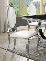 Antoine Upholstered Dining Chair Cream White (Set of 2) - 107872N