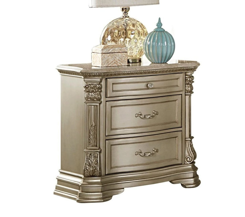 Antoinetta Champagne Nightstand - DMV FurnitureNightstand