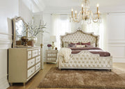Antonella 4-piece Eastern King Bedroom Set Ivory  - 223521KE-S4