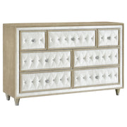 Antonella 4-piece Eastern King Bedroom Set Ivory  - 223521KE-S4