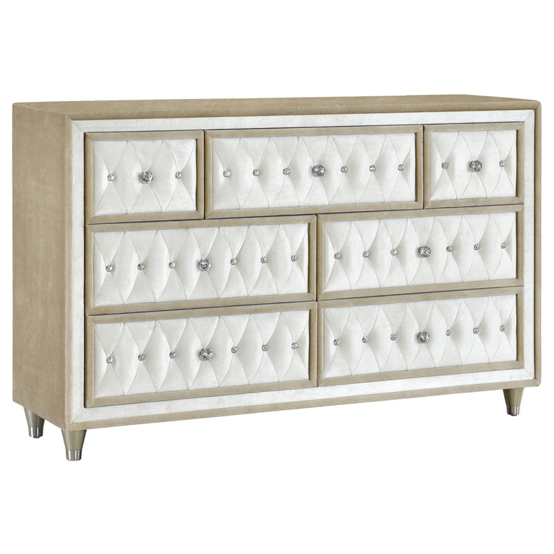 Antonella 4-piece Eastern King Bedroom Set Ivory  - 223521KE-S4