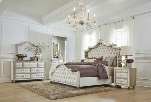 Antonella 5-piece Eastern King Bedroom Set Ivory  - 223521KE-S5