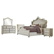 Antonella 5-piece Eastern King Bedroom Set Ivory  - 223521KE-S5