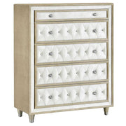 Antonella 5-piece Eastern King Bedroom Set Ivory  - 223521KE-S5