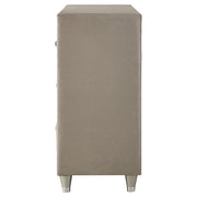 Antonella 7-drawer Upholstered Dresser Ivory and Camel - 223523