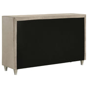 Antonella 7-drawer Upholstered Dresser Ivory and Camel - 223523
