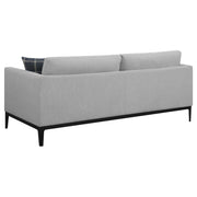 Apperson 2-piece Upholstered Track Arm Sofa Set Light Grey - 508681-S2