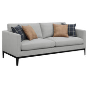 Apperson 3-piece Upholstered Track Arm Sofa Set Light Grey - 508681-S3