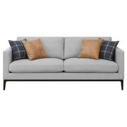 Apperson 3-piece Upholstered Track Arm Sofa Set Light Grey - 508681-S3