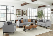 Apperson Upholstered Track Arm Sofa Light Grey - 508681