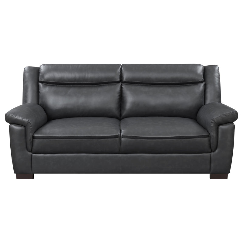 Arabella 2-piece Upholstered Padded Arm Sofa Set Grey - 506591-S2