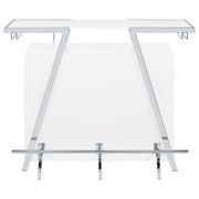 Araceli Freestanding LED Home Bar Cabinet White High Gloss - 182355