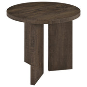 Aragon 2-Piece Round Coffee and End Table Set Dark Rustic Mango - 706658-S2