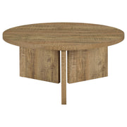 Aragon 2-Piece Round Coffee and End Table Set Mango - 706668-S2