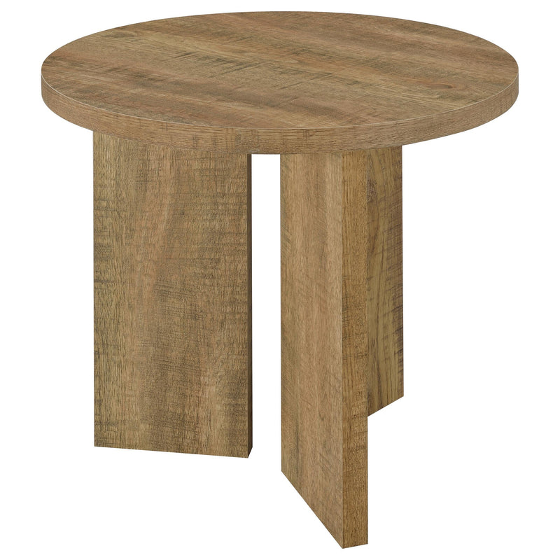 Aragon 2-Piece Round Coffee and End Table Set Mango - 706668-S2