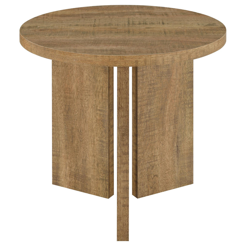Aragon 2-Piece Round Coffee and End Table Set Mango - 706668-S2