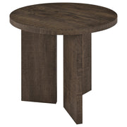 Aragon 3-Piece Round Coffee and End Table Set Dark Rustic Mango - 706658-S3