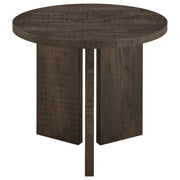 Aragon 3-Piece Round Coffee and End Table Set Dark Rustic Mango - 706658-S3