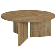 Aragon Round Panel Base Coffee Table Mango - 706668