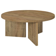 Aragon Round Panel Base Coffee Table Mango - 706668
