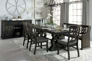 Arasina Dark Pewter Extendable Dining Set - DMV FurnitureDining Room Set
