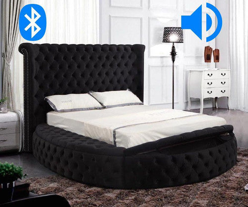 ARC-QUEEN BED BLACK - ARC-QUEEN BED BLACK