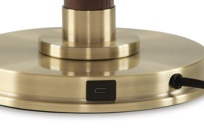 Arcmond Brown/Gold Finish Table Lamp - L208544