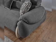 Arden 4-pieces (2 Sofa & 2 Chair) Livingroom in Cream - Brown - 200-ELIF-ARD-A600-3311