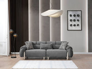 Arden 4-pieces (2 Sofa & 2 Chair) Livingroom in White - Anthracite - 200-ELIF-ARD-A601-3311