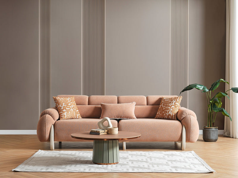 Arden 4-pieces (2 Sofa & 2 Chair) Livingroom in White - Anthracite - 200-ELIF-ARD-A601-3311