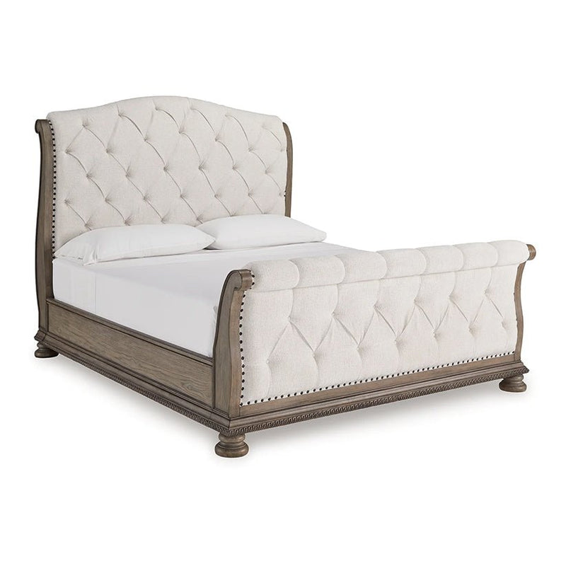 Ardenfield Light Brown Upholstered Sleigh Bedroom Set - DMV FurnitureBedroom Set