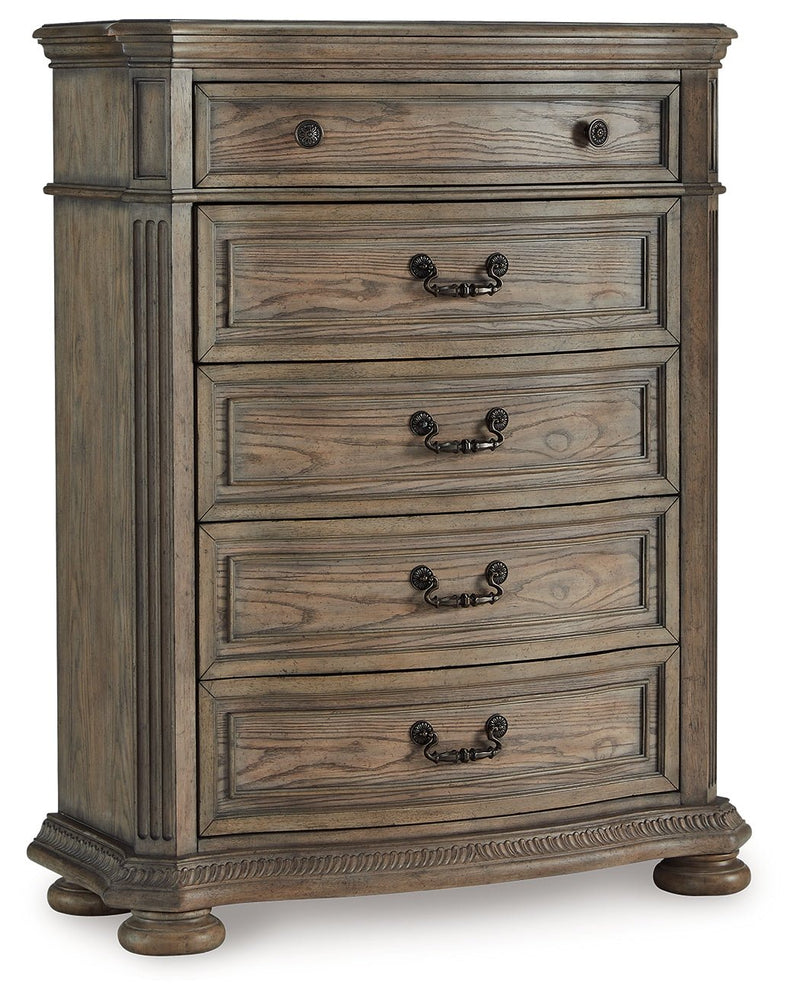 Ardenfield Light Brown Upholstered Sleigh Bedroom Set - DMV FurnitureBedroom Set