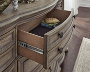 Ardenfield Light Brown Upholstered Sleigh Bedroom Set - DMV FurnitureBedroom Set