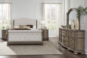 Ardenfield Light Brown Upholstered Sleigh Bedroom Set - DMV FurnitureBedroom Set