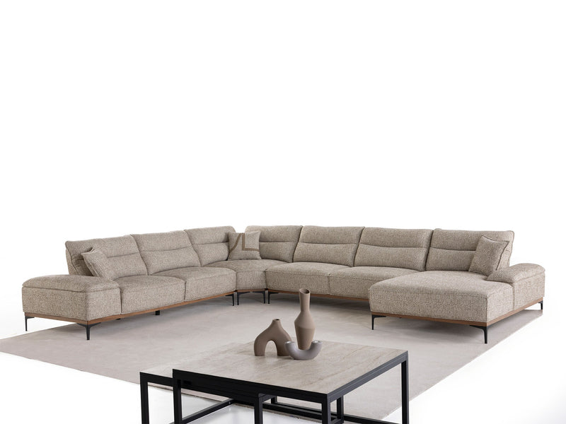 Aref Sectional Sofa in Beige - 200-ZEN-ARE-S