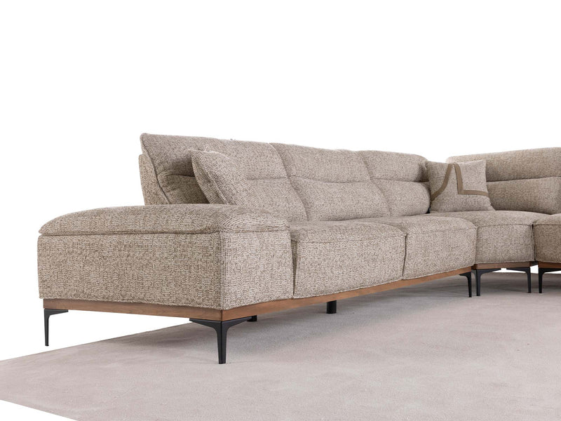 Aref Sectional Sofa in Beige - 200-ZEN-ARE-S