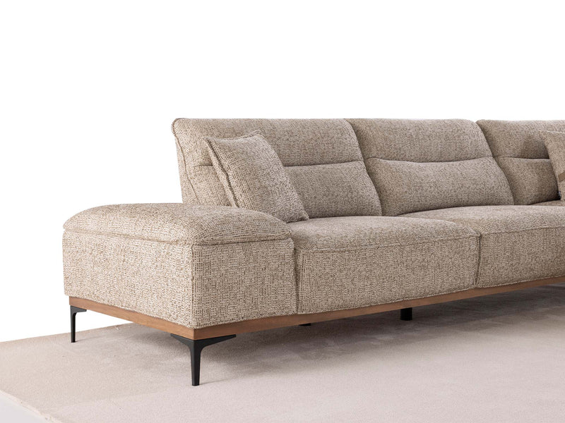 Aref Sectional Sofa in Beige - 200-ZEN-ARE-S