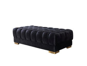 Ariana Black Velvet Double Chaise Sectional - DMV FurnitureSectional