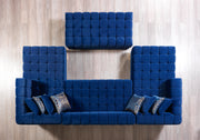 Ariana Blue Velvet Double Chaise Sectional - DMV FurnitureSectional