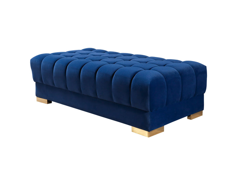 Ariana Blue Velvet Double Chaise Sectional - DMV FurnitureSectional