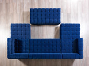 Ariana Blue Velvet Double Chaise Sectional - DMV FurnitureSectional
