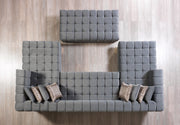 Ariana Gray Velvet Double Chaise Sectional [ETA: 3/10] - ARIANAGRAY-SEC