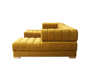 Ariana Mustard Velvet Double Chaise Sectional - DMV FurnitureSectional