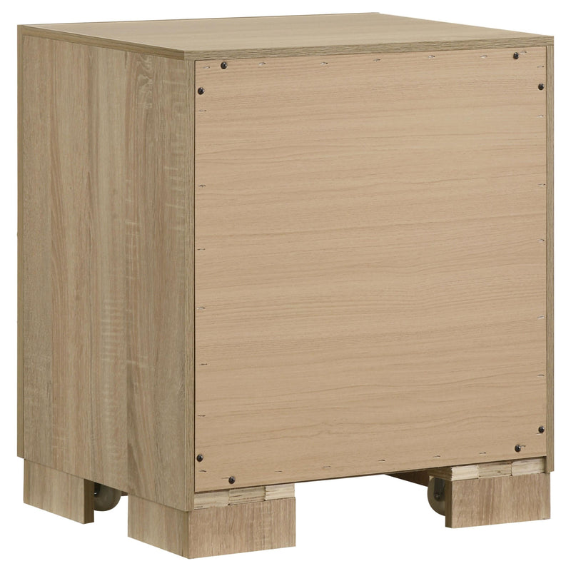 Arielle 4-piece Eastern King Bedroom Set Light Oak - 223111KE-S4
