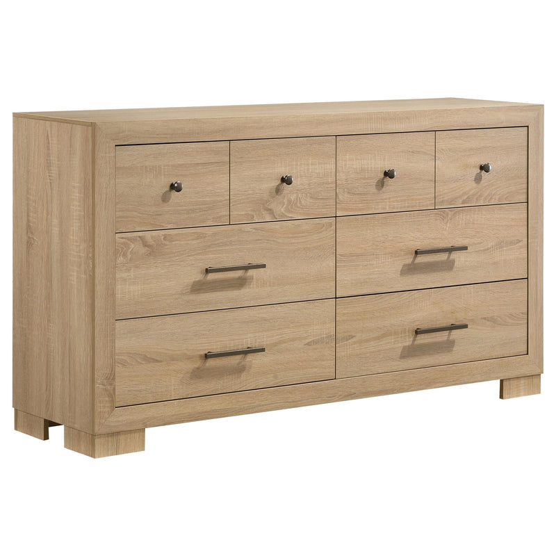 Arielle 4-piece Queen Bedroom Set Light Oak - 223111Q-S4