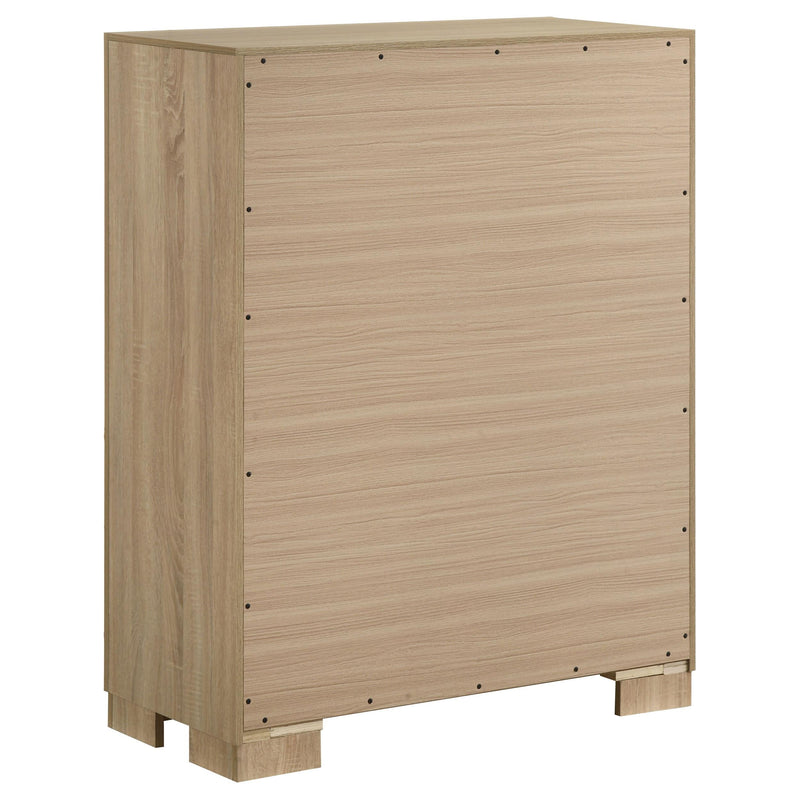 Arielle 5-piece Eastern King Bedroom Set Light Oak - 223111KE-S5