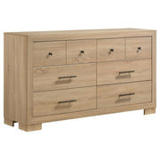 Arielle 5-piece Eastern King Bedroom Set Light Oak - 223111KE-S5