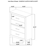 Arielle 5-piece Queen Bedroom Set Light Oak - 223111Q-S5