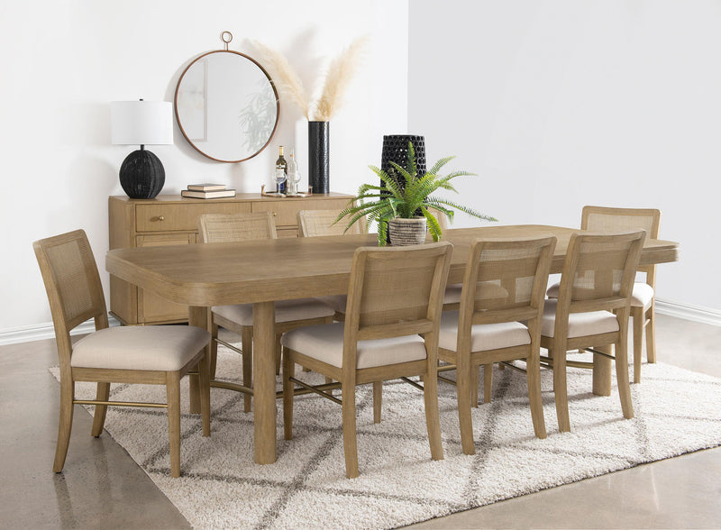Arini 104-inch Extension Leaf Dining Table Sand Wash - 108931